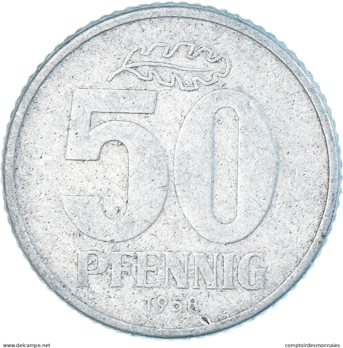 Monnaie, République Démocratique Allemande, 50 Pfennig, 1958 - 50 Pfennig