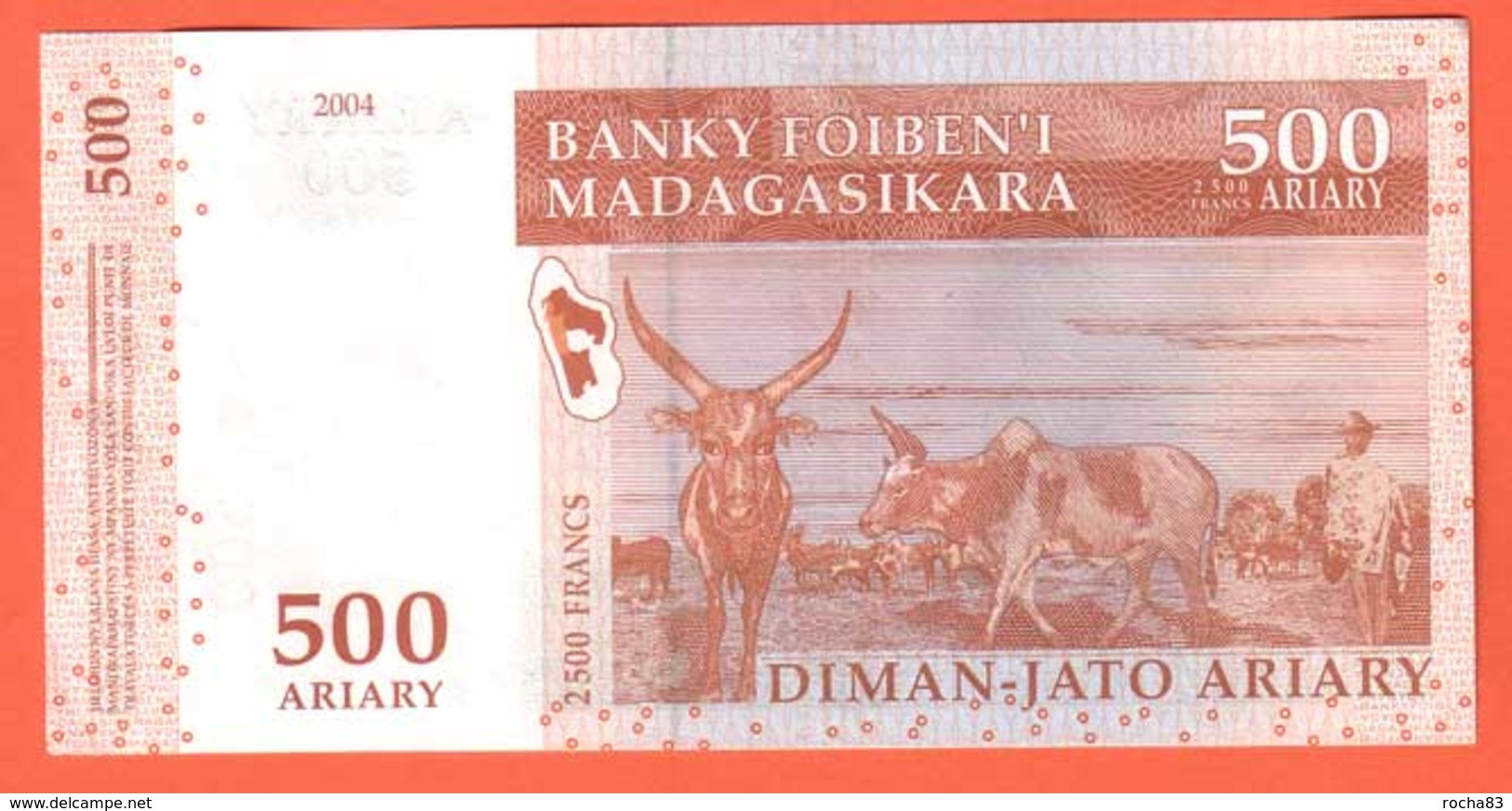 MADAGASCAR - 500 Ariary  De 2003 - Pick 88 - Madagascar