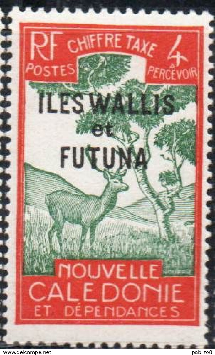 WALLIS AND FUTUNA ISLANDS 1930 POSTAGE DUE STAMPS TAXE SEGNATASSE OVERPRINTED MALAYAN SAMBAR 4c MNH - Postage Due