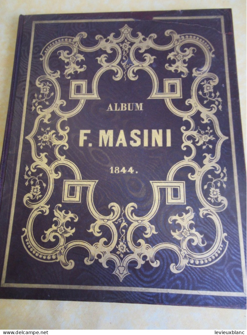 ALBUM De MASSINI/ Paroles  BARATEAU/ Avec Lithographies D'Auteuil, Leroux, Et Mouilleron/1844                    PART327 - Autres & Non Classés