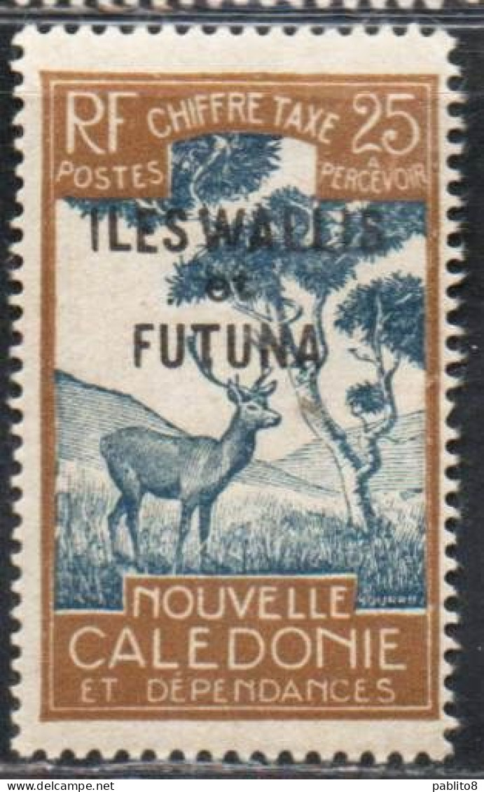 WALLIS AND FUTUNA ISLANDS 1930 POSTAGE DUE STAMPS TAXE SEGNATASSE OVERPRINTED MALAYAN SAMBAR 25c MNH - Postage Due