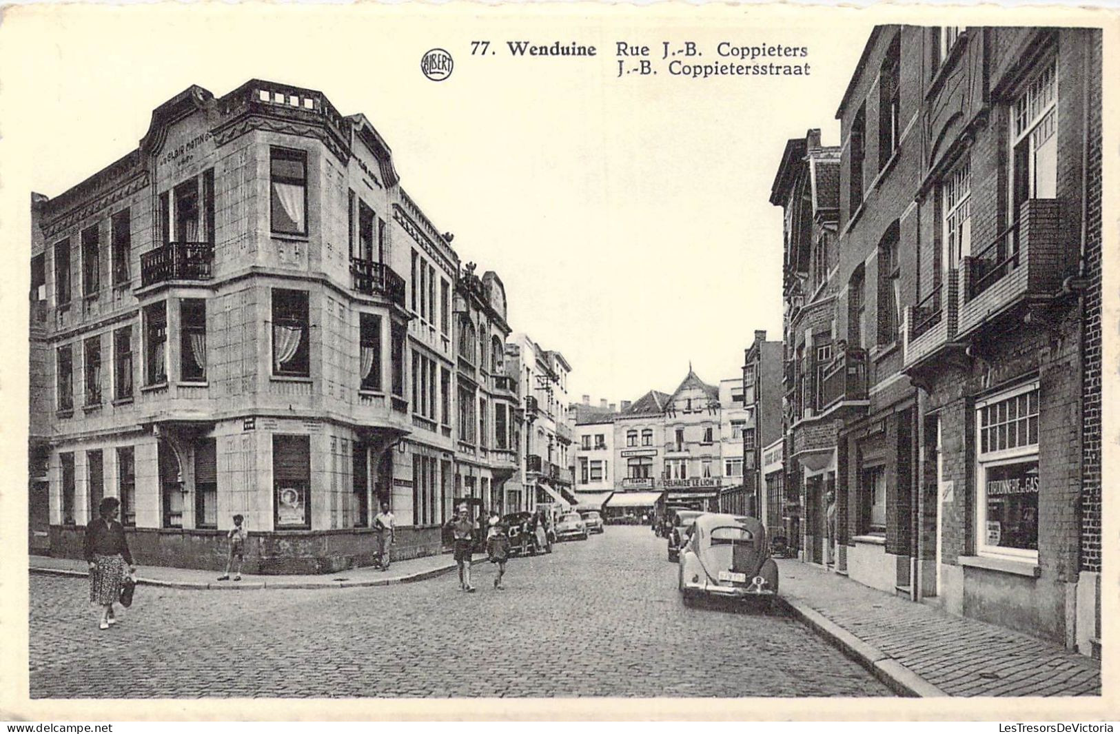 BEGIQUE - Wenduine - Rue J.-B. Coppieters - Carte Postale Ancienne - Wenduine