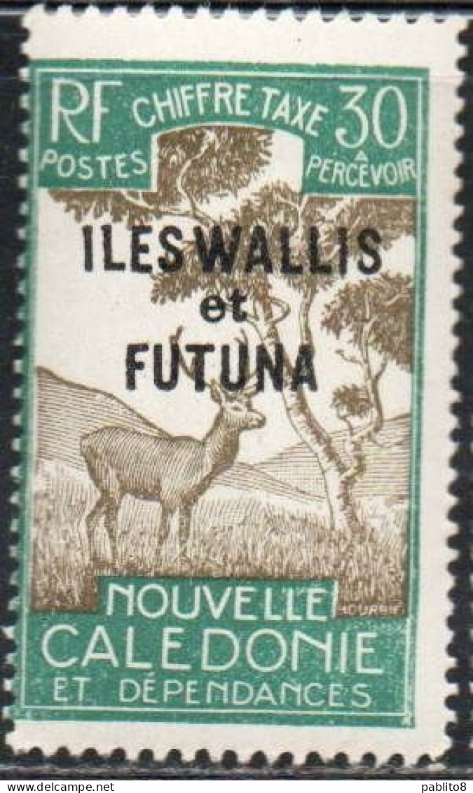 WALLIS AND FUTUNA ISLANDS 1930 POSTAGE DUE STAMPS TAXE SEGNATASSE OVERPRINTED MALAYAN SAMBAR 30c MH - Portomarken