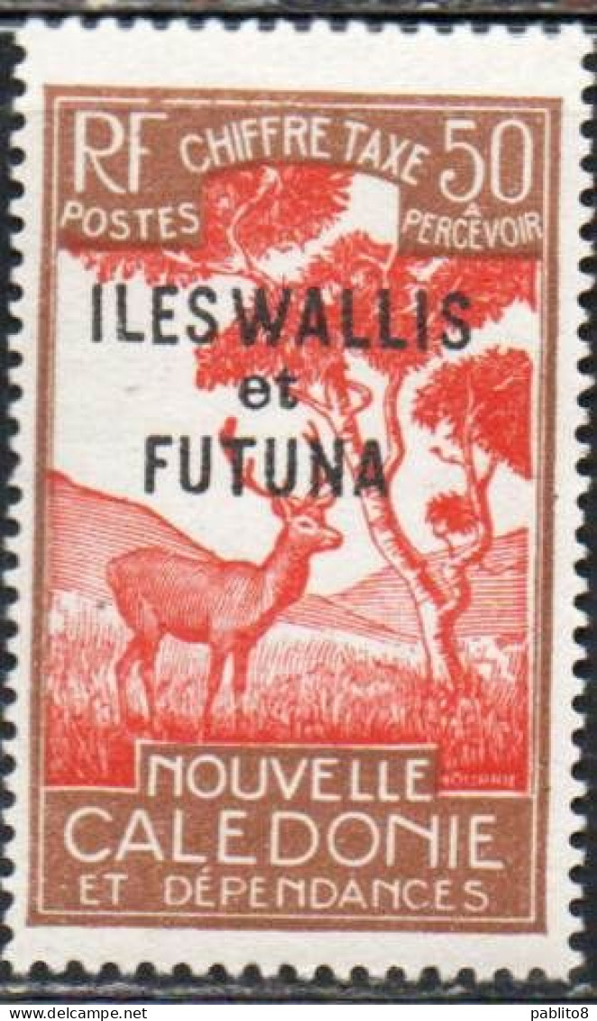 WALLIS AND FUTUNA ISLANDS 1930 POSTAGE DUE STAMPS TAXE SEGNATASSE OVERPRINTED MALAYAN SAMBAR 50c MH - Postage Due