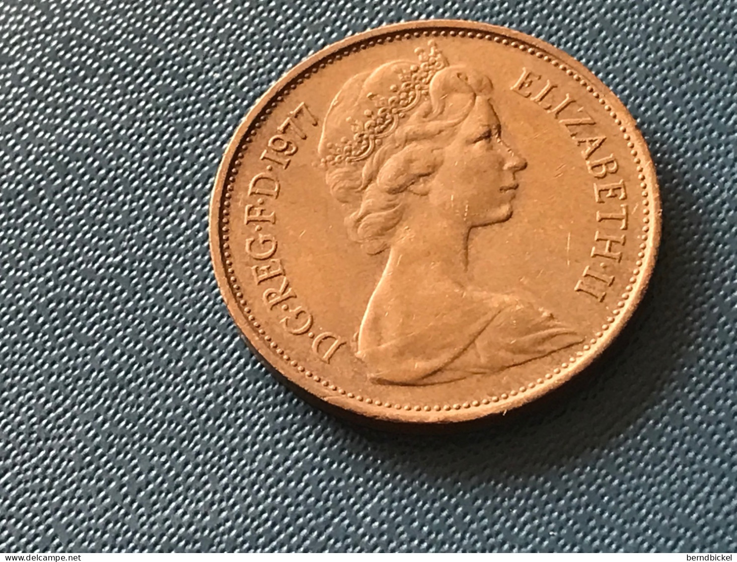 Münze Münzen Umlaufmünze Großbritannoen 2 Pence 1977 - 2 Pence & 2 New Pence