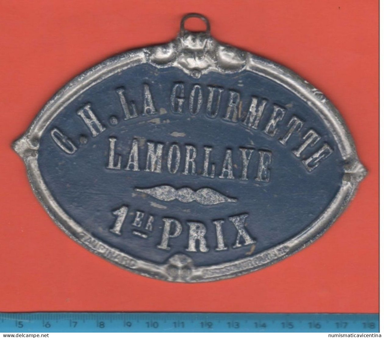 France 1er PRIX Restaurant LA GOURMETTE  Lamorlaye Oise France Enseignes De Restaurant Plaquette Metal For Restaurants - Uithangborden