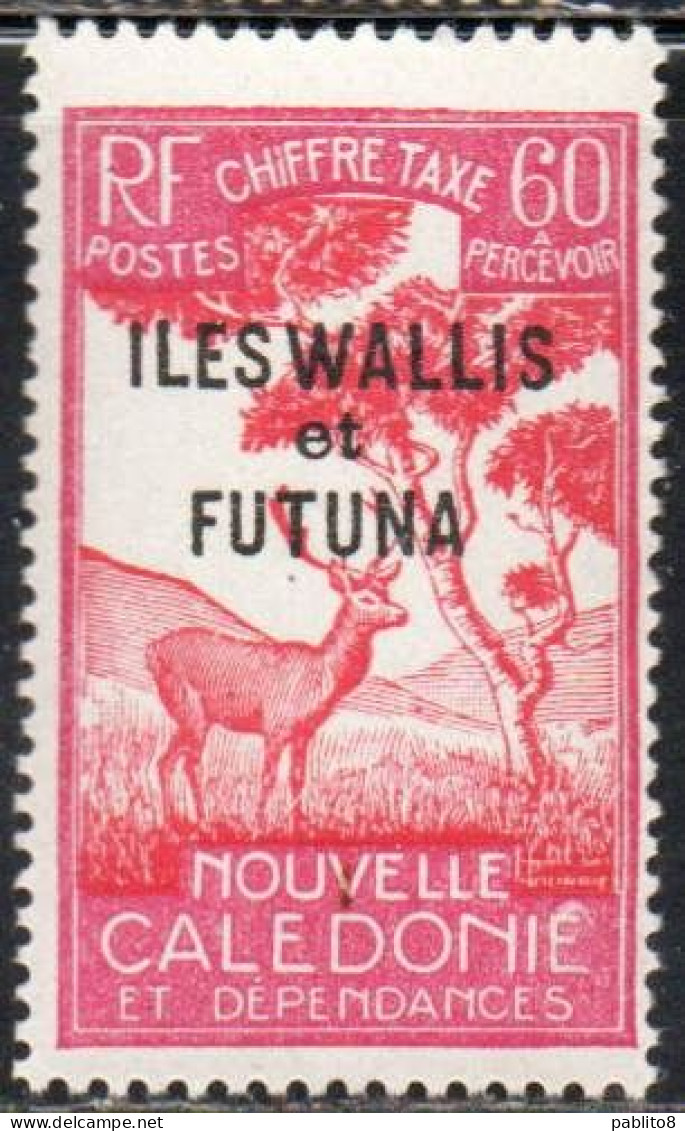 WALLIS AND FUTUNA ISLANDS 1930 POSTAGE DUE STAMPS TAXE SEGNATASSE OVERPRINTED MALAYAN SAMBAR 60c MH - Postage Due