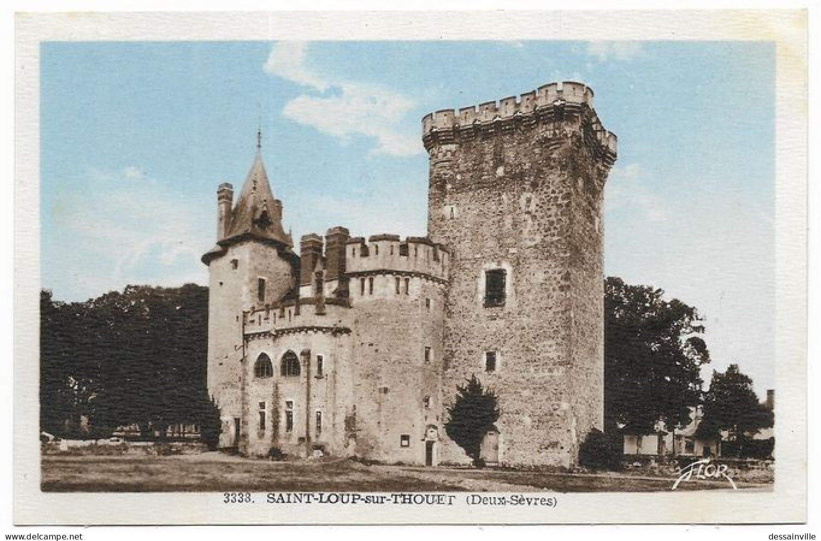 SAINT LOUP Sur THOUET - Le Donjon Du Château - Saint Loup Lamaire