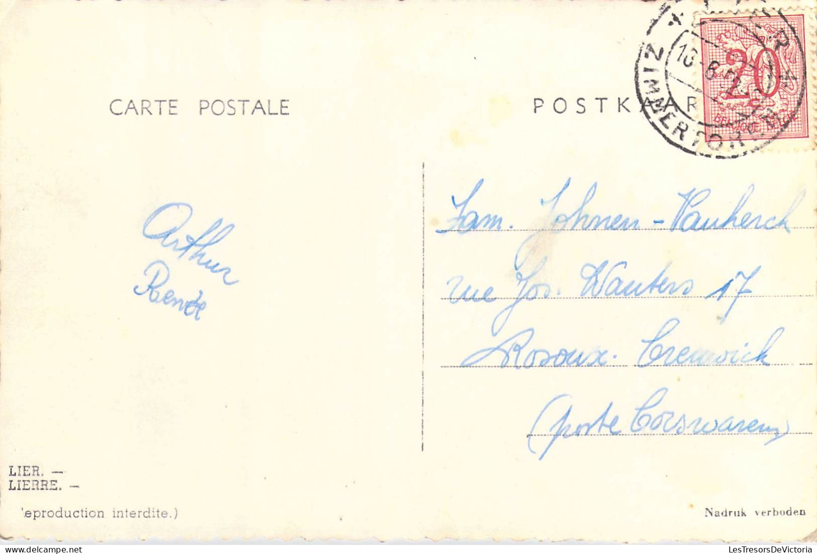 BEGIQUE - Lierre - Carte Postale Ancienne - Lier