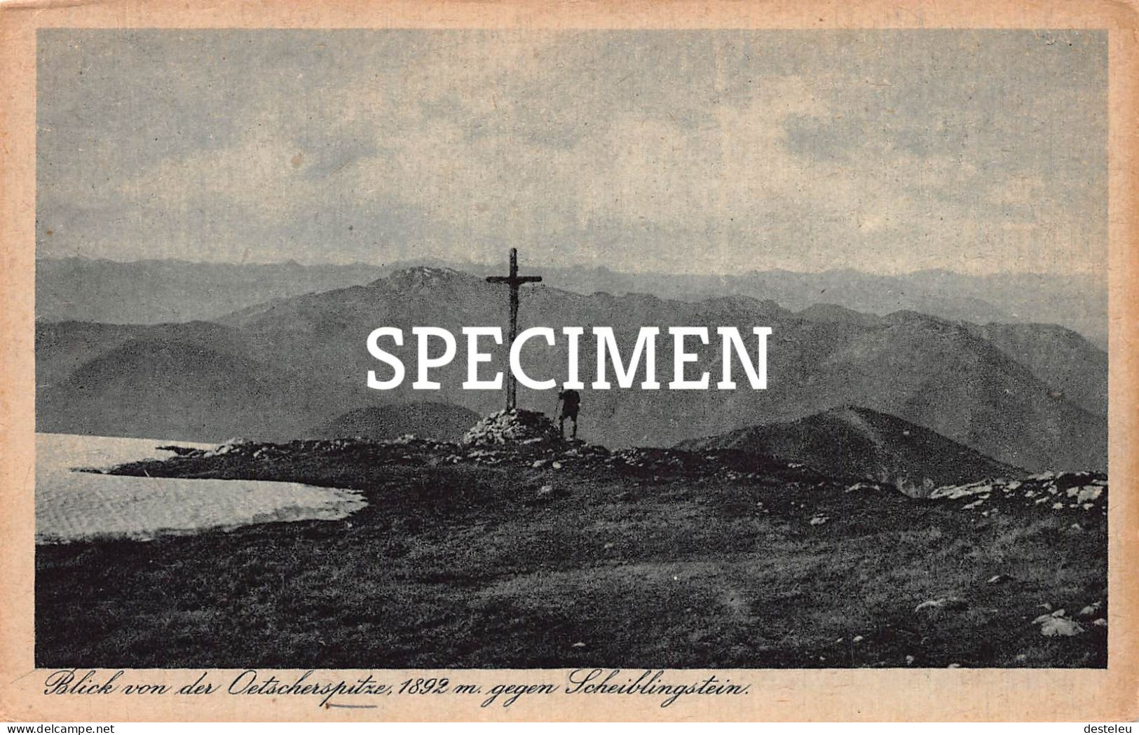 Blick Von Der Oetscherspitze 1892 Gegen Scheiblingstein - Lunz Am See