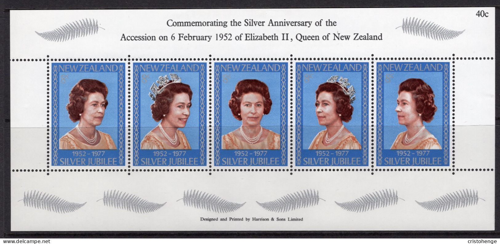 New Zealand 1977 Silver Jubilee MS MNH (SG MS1137) - Nuevos