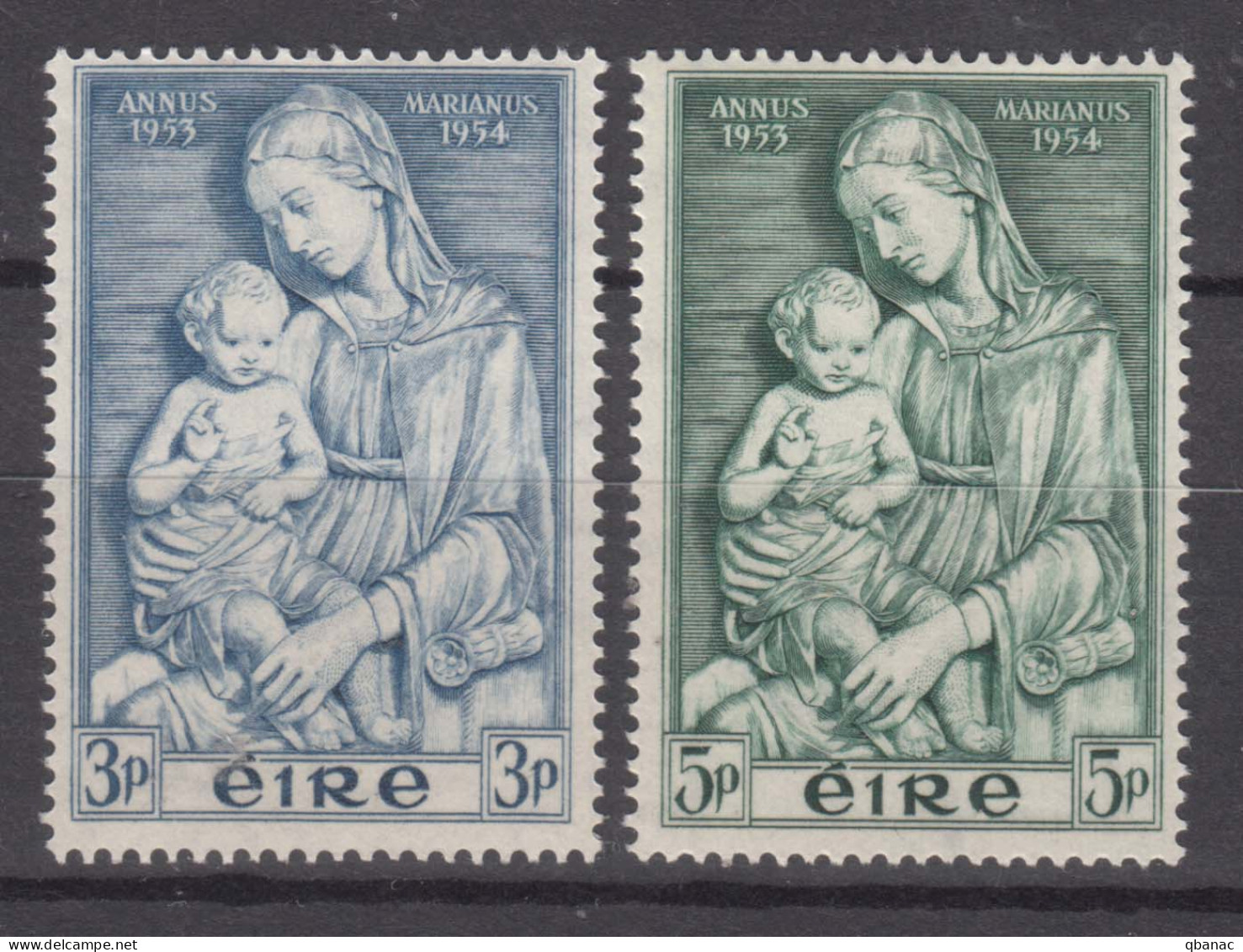 Ireland 1954 Mi#120-121 Mint Hinged - Nuevos