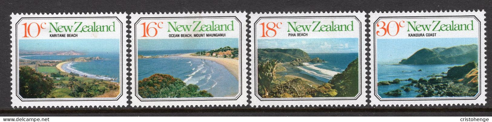 New Zealand 1977 Seascapes Set HM (SG 1145-1148) - Neufs