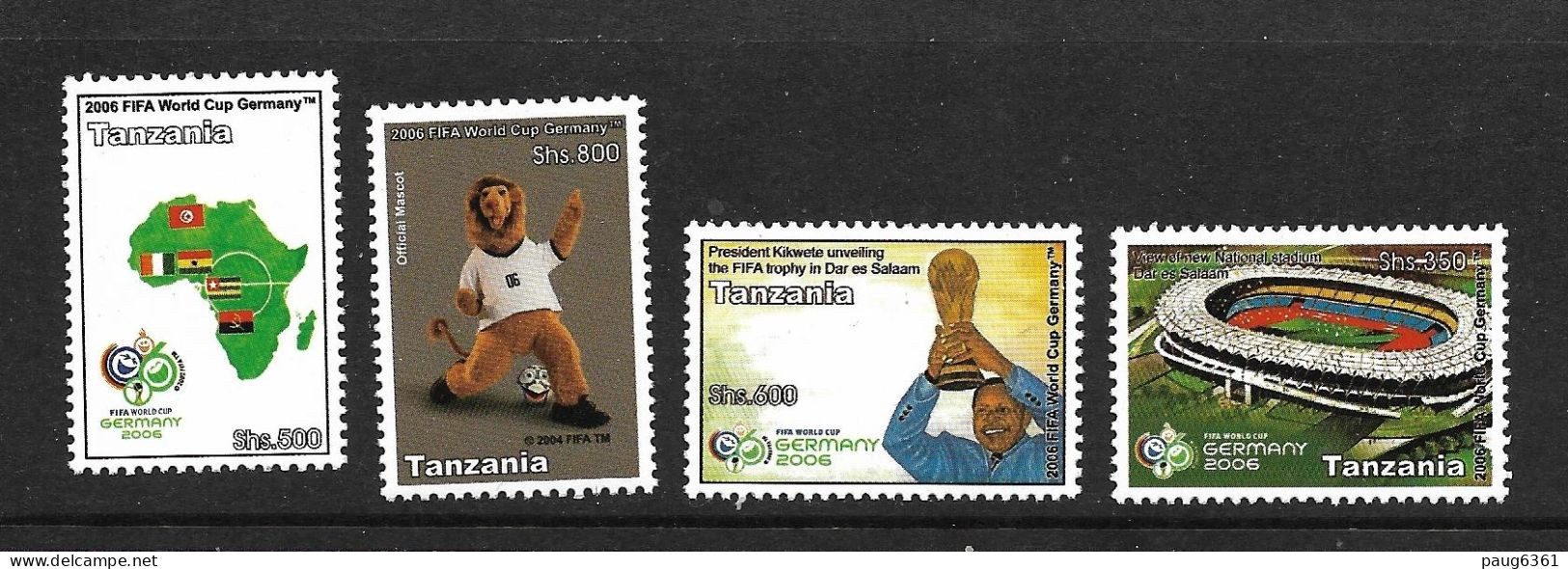 TANZANIE 2006 FOOTBALL  YVERT N°3467/70 NEUF MNH** - 2006 – Germany