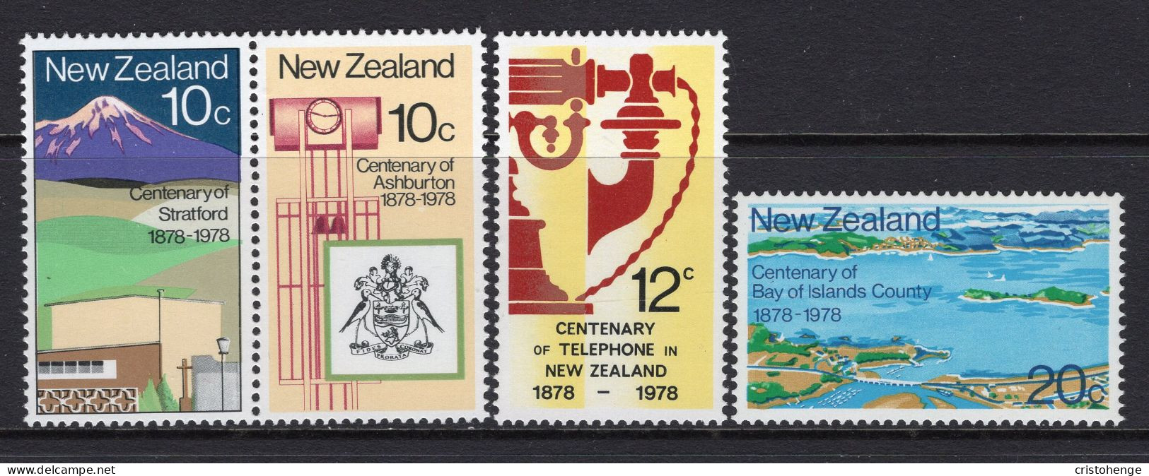 New Zealand 1978 Centenaries Set MNH (SG 1160-1163) - Nuevos