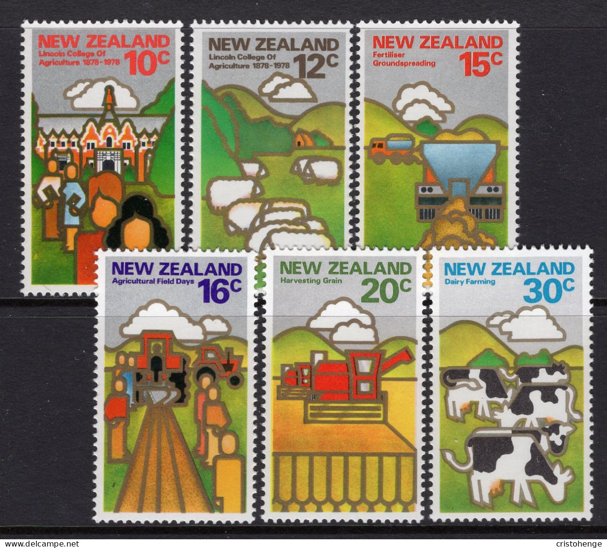 New Zealand 1978 Land Resources Set MNH (SG 1164-1169) - Unused Stamps