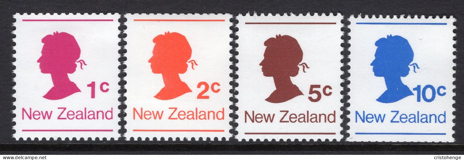 New Zealand 1978 QEII Coils Set HM (SG 1170-1173) - Ungebraucht