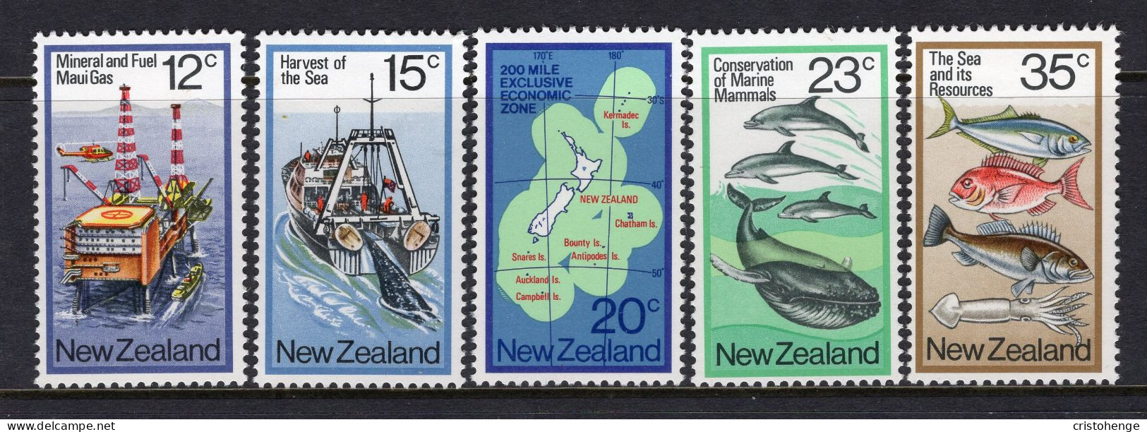 New Zealand 1978 Resources Of The Sea Set HM (SG 1174-1178) - Ungebraucht