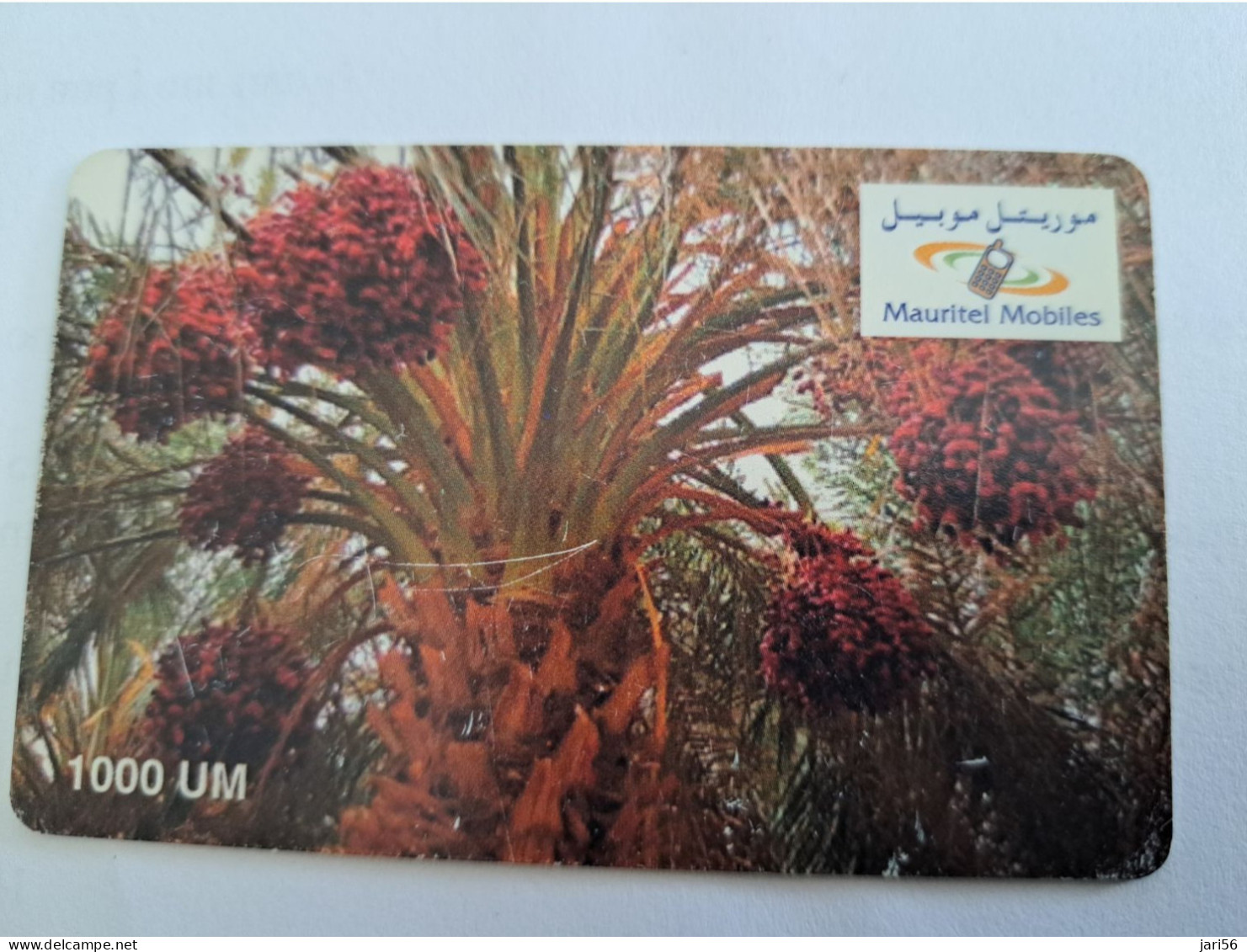 MAURETANIA/ 1000 UM / FLOWERS / PREPAID CARD/MAURITEL MOBILES    Fine Used Card   ** 13548** - Mauritanien