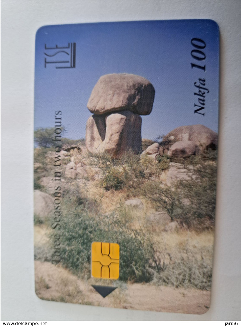 ERITREA /  NAFKA100 CHIPCARD / THREE SEASONS IN TWO HOURS / TSE    FINE USED CARD  ** 13549** - Erythrée