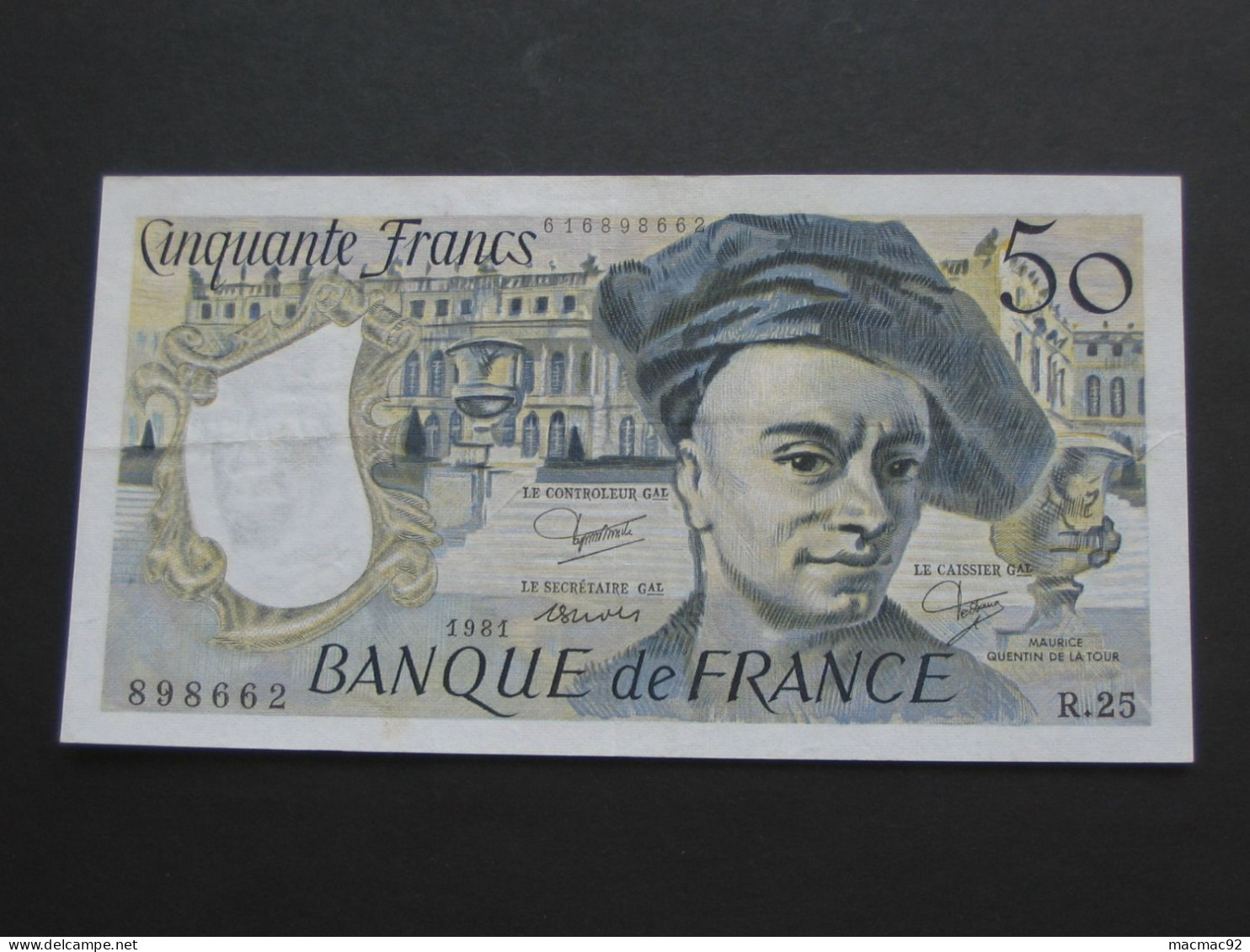 50 Francs QUENTIN DE LA TOUR 1981  **** EN ACHAT IMMEDIAT **** - 50 F 1976-1992 ''quentin De La Tour''