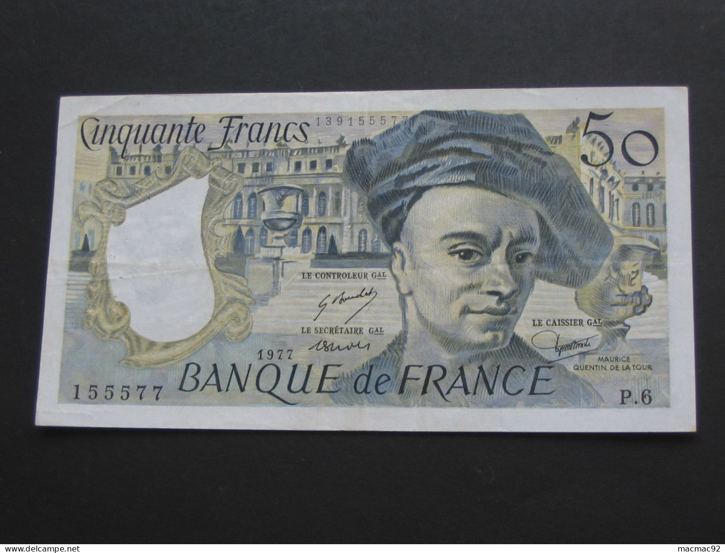 50 Francs QUENTIN DE LA TOUR 1977  **** EN ACHAT IMMEDIAT **** - 50 F 1976-1992 ''Quentin De La Tour''