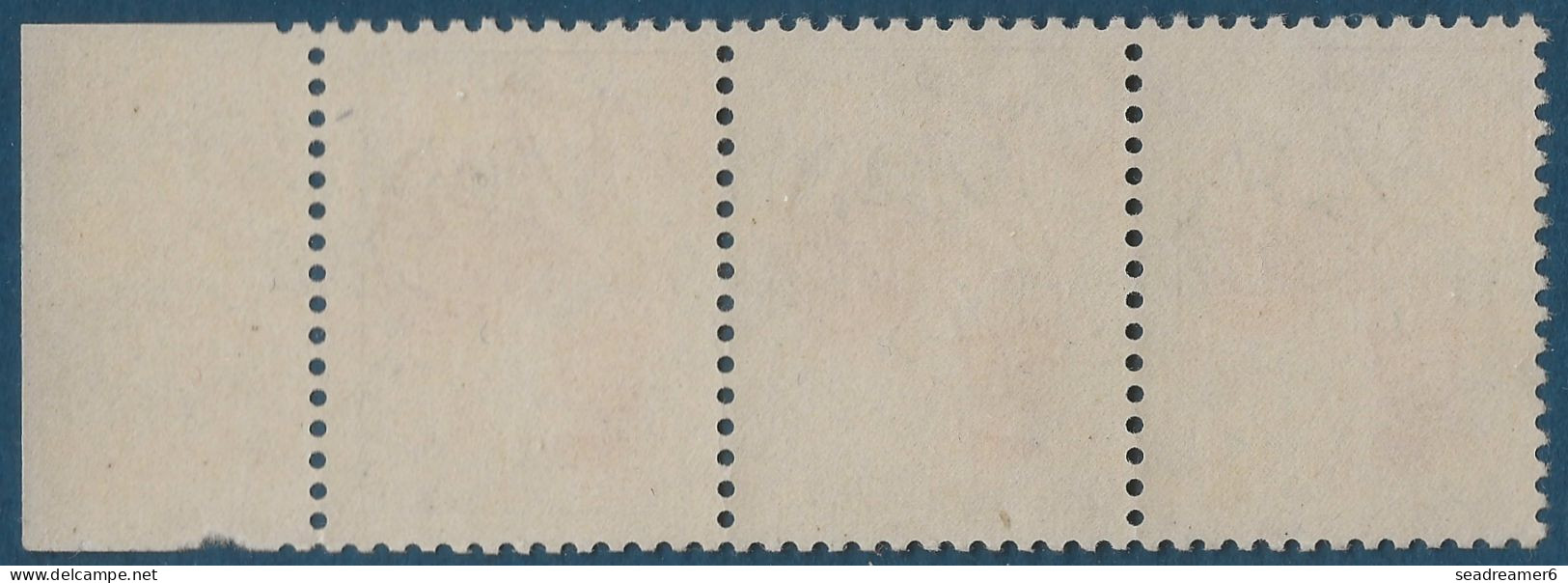 Coq De DECARIS N°1331** 0.25c Bande De 3 Impression Du Bleu Dégradée De Normal à Quasi Absent Spectaculaire & TTB - 1962-1965 Haan Van Decaris