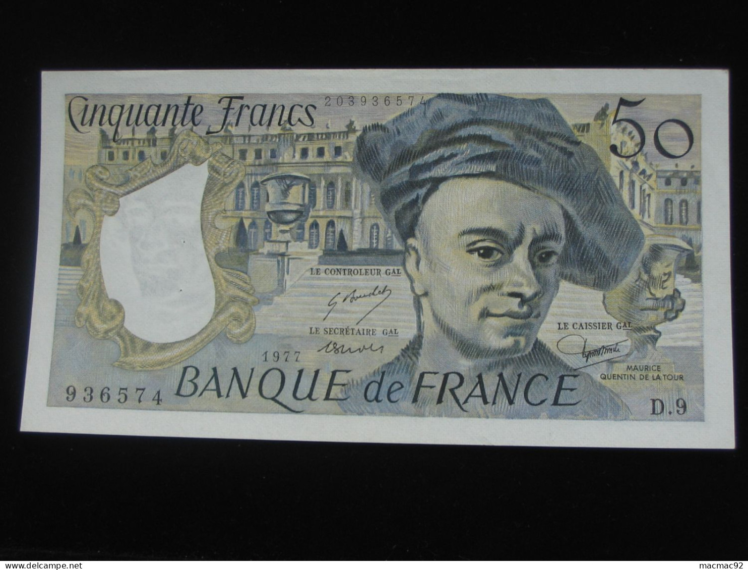 50 Francs QUENTIN DE LA TOUR 1977   **** EN ACHAT IMMEDIAT  **** - 50 F 1976-1992 ''quentin De La Tour''