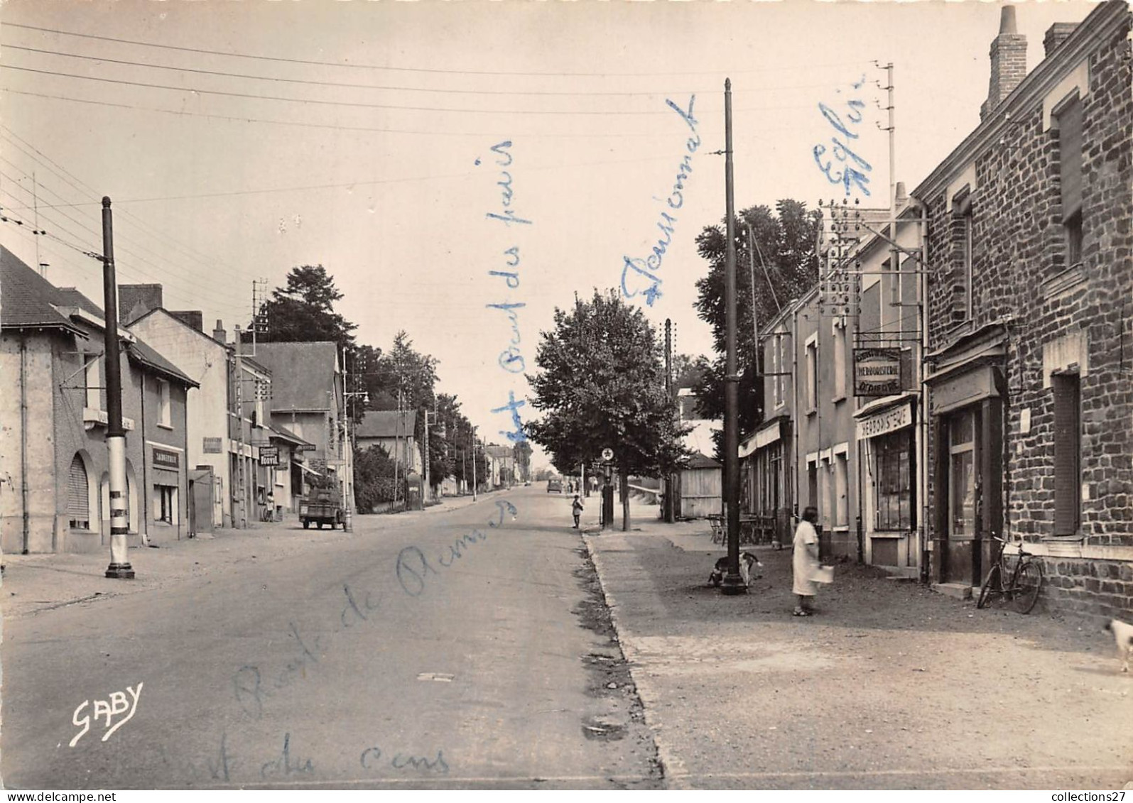 44-NANTES-PONT-DE-CENS- RUE DE RENNES VERS LE BOUT DES PAVES - Nantes