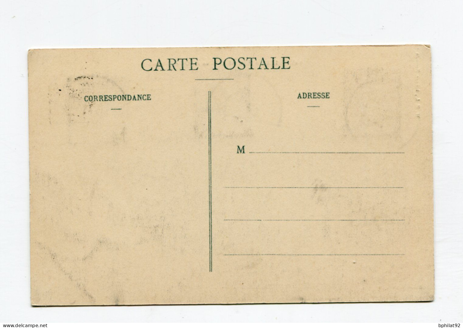 !!! NOUVELLE CALEDONIE, CACHET DE NOUMEA DE 1912 SUR CPA NON VOYAGEE - Storia Postale