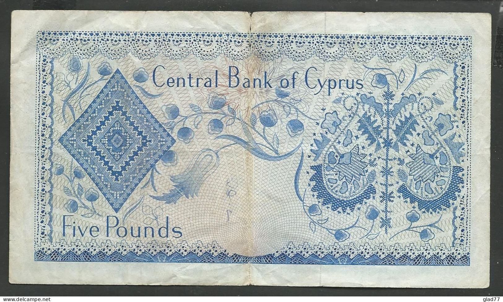 Cyprus  5 Pounds 1.11.1972 Very Rare! - Cyprus