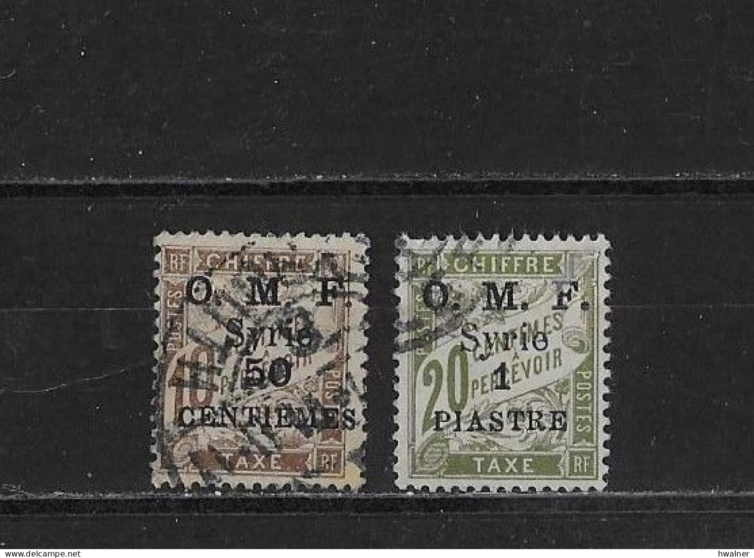 Syrie Yv. Taxe 9 Et 10 O. - Timbres-taxe