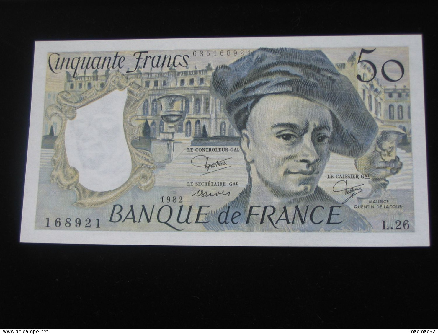 50 Francs QUENTIN DE LA TOUR 1982  **** EN ACHAT IMMEDIAT  **** - 50 F 1976-1992 ''quentin De La Tour''