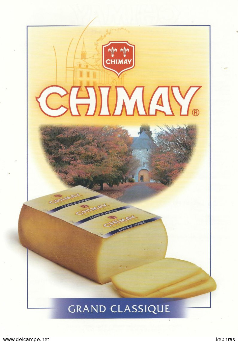 CHIMAY  - POSTER PUBLICITE - Format A4 - Recto-Verso - Fromage De Chimay - Grand Classique - Plakate