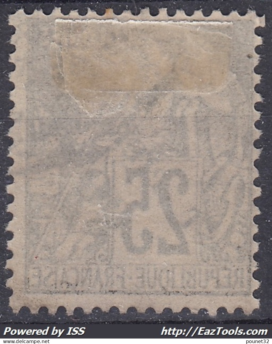 ST PIERRE & MIQUELON : DEESSE ASSISE SURCHARGEE N° 37 AVEC OBLITERATION LEGERE - Used Stamps