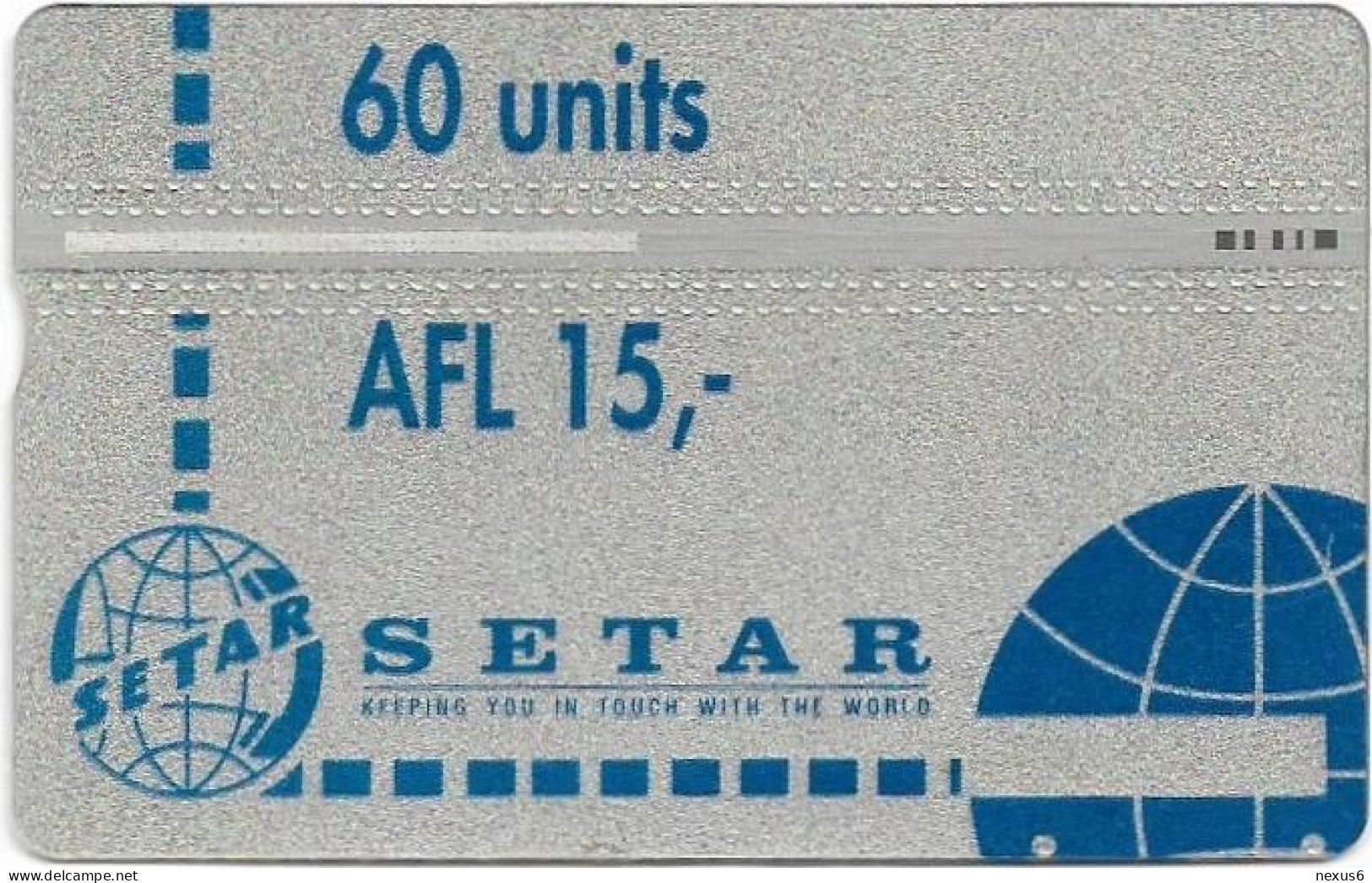 Aruba - Setar - L&G - Pelican - 605C - 05.1996, 60U, Used - Aruba