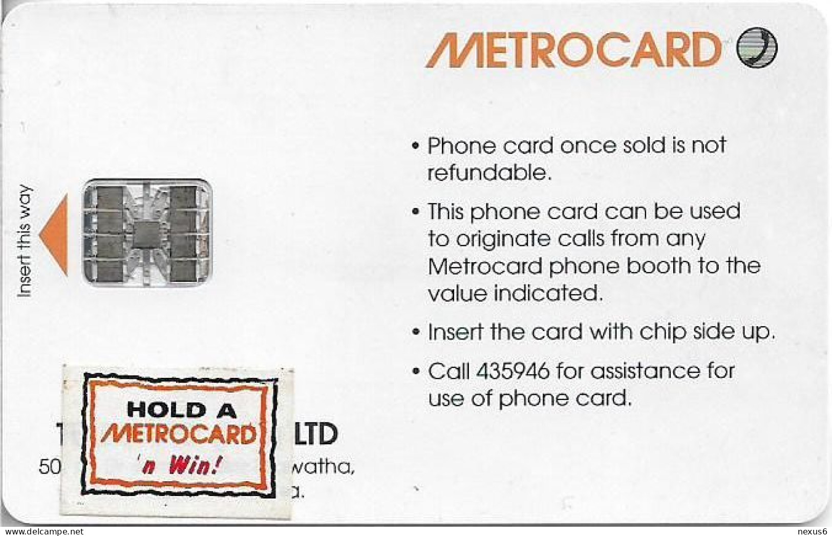 Sri Lanka - Metrocard (Chip) - Vatadage, SC7, 100Rs, Used - Sri Lanka (Ceylon)