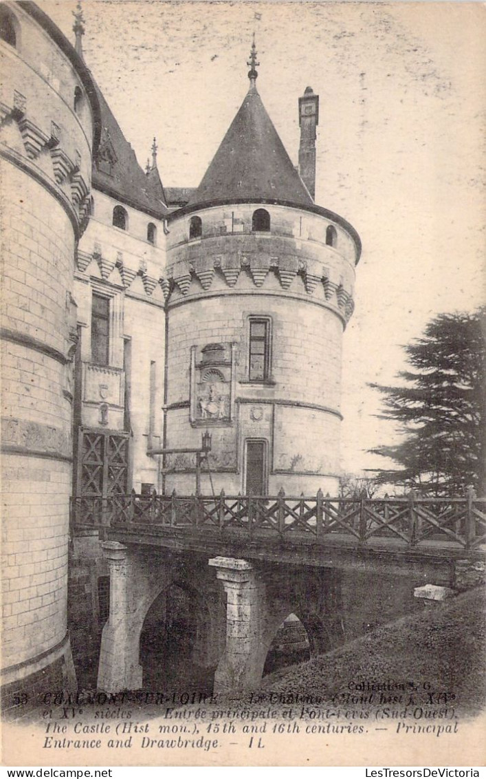 FRANCE - 41 - CHAUMONT SUR LOIRE - Le Château - Entrée Principale Avec Pont Levis - Carte Postale Ancienne - Other & Unclassified