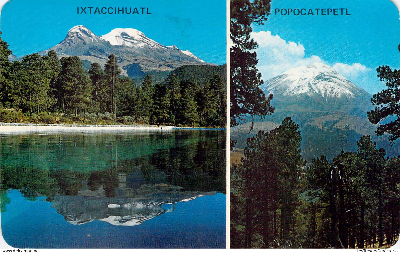 MEXIQUE - IXTACCIHUATL - POPOCATEPETL - Carte Postale Ancienne - Messico