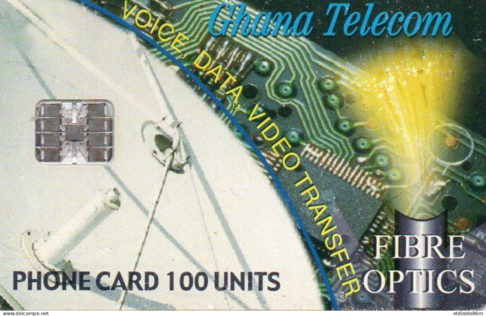 GHANA - CHIP CARD - FIBER OPTICS - 12/01 - Ghana