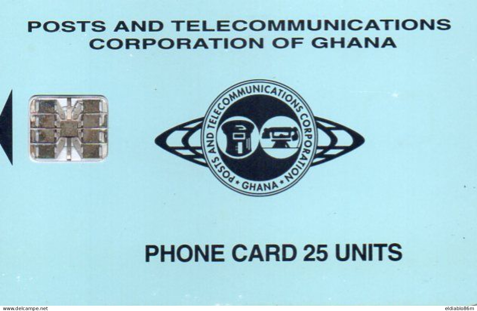 GHANA - CHIP CARD - P&T - BLUE LOGO - 09/97 - Ghana