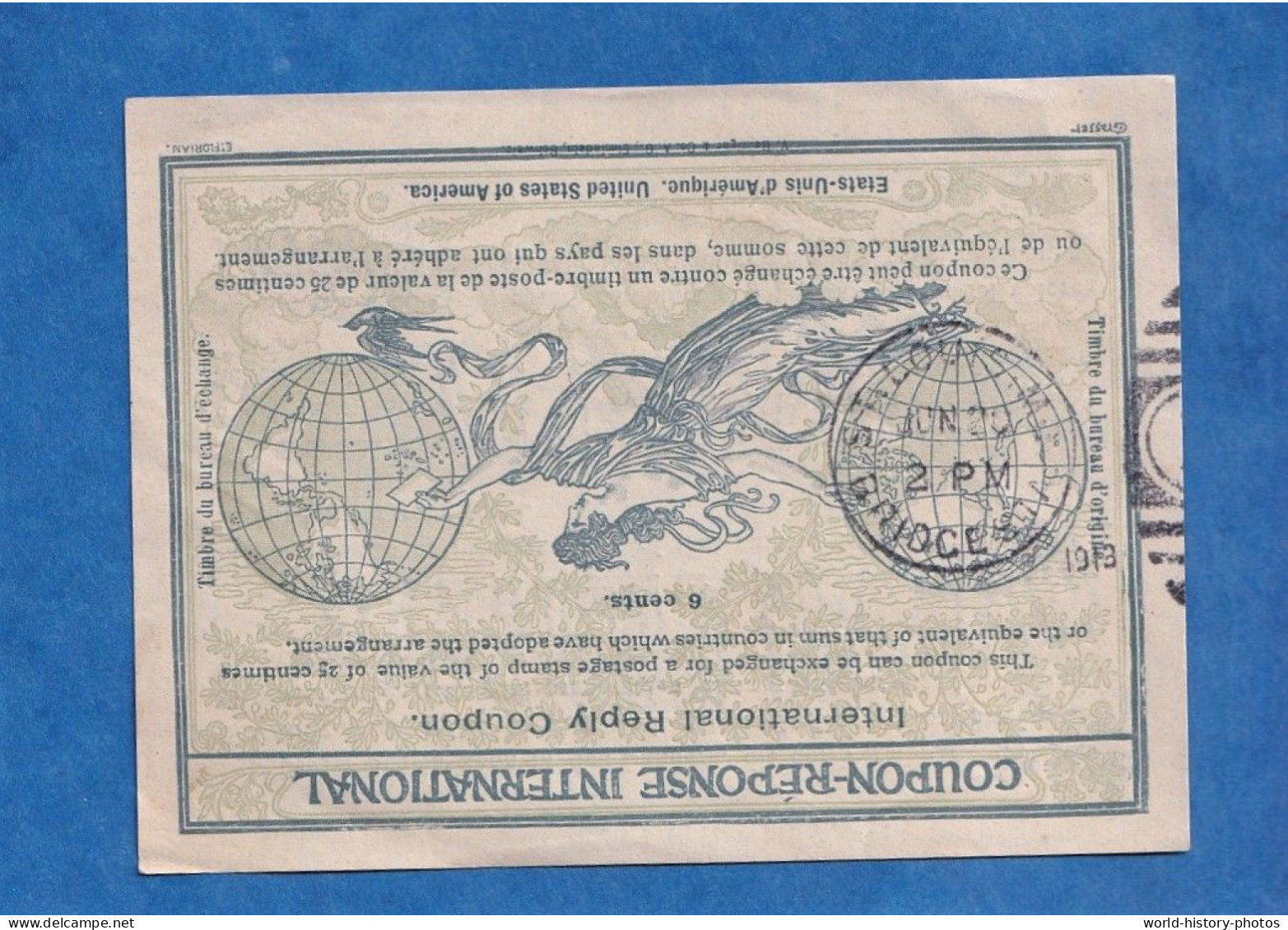 Coupon Réponse International - United States Of America - Cachet ST LOUIS ... BRIDGE - 6 Cents - Reply Coupon - Other & Unclassified