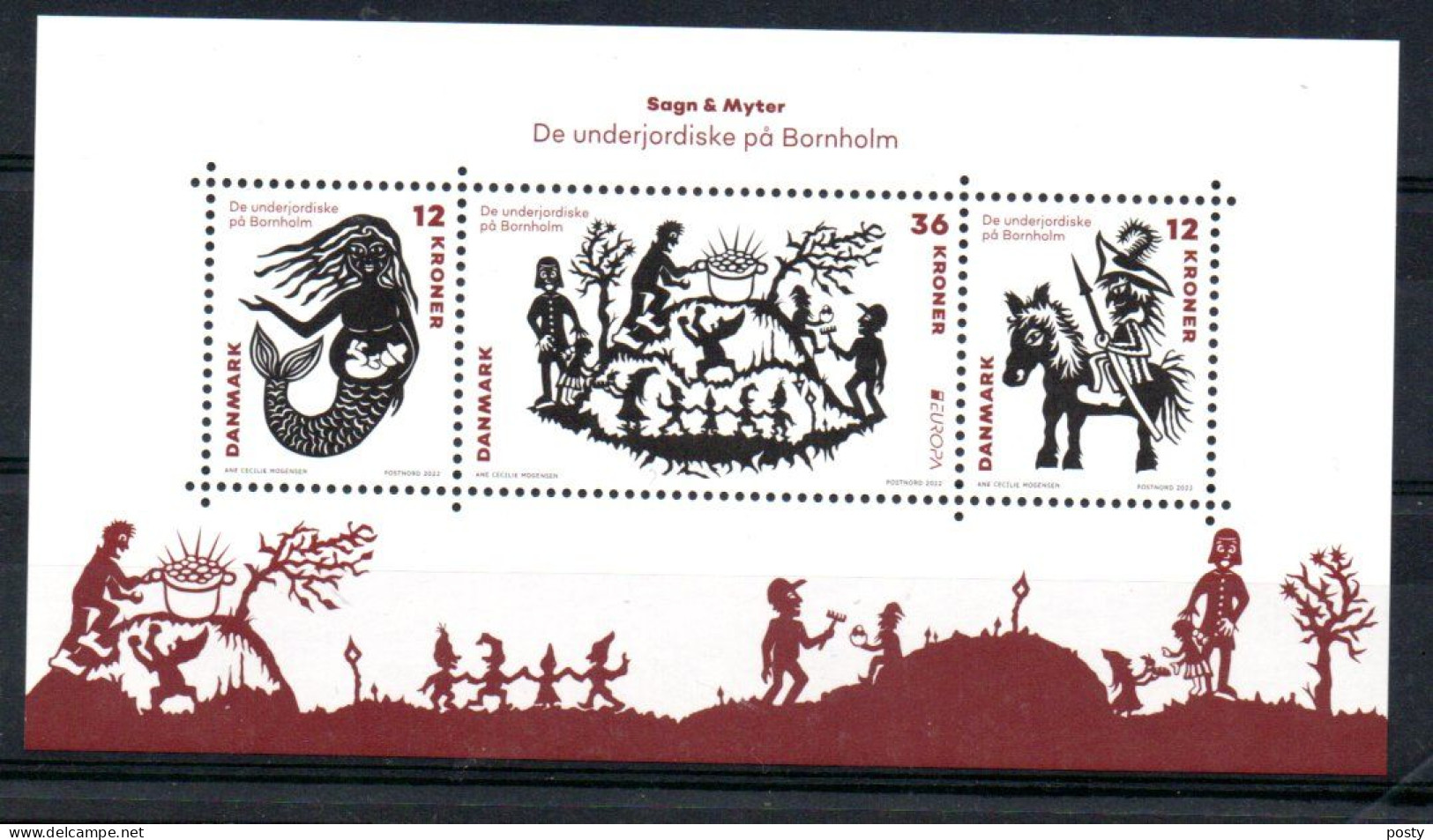 DANEMARK - DENMARK - 2022 - EUROPA - M/S - B/F - MYTHES ET HISTOIRES - MYTHS AND STORIES - - Blocks & Sheetlets