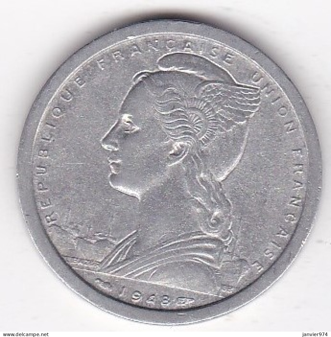 Madagascar Union Française , 2 Francs 1948 Aile , En Aluminium , Lec# 103 - Madagascar