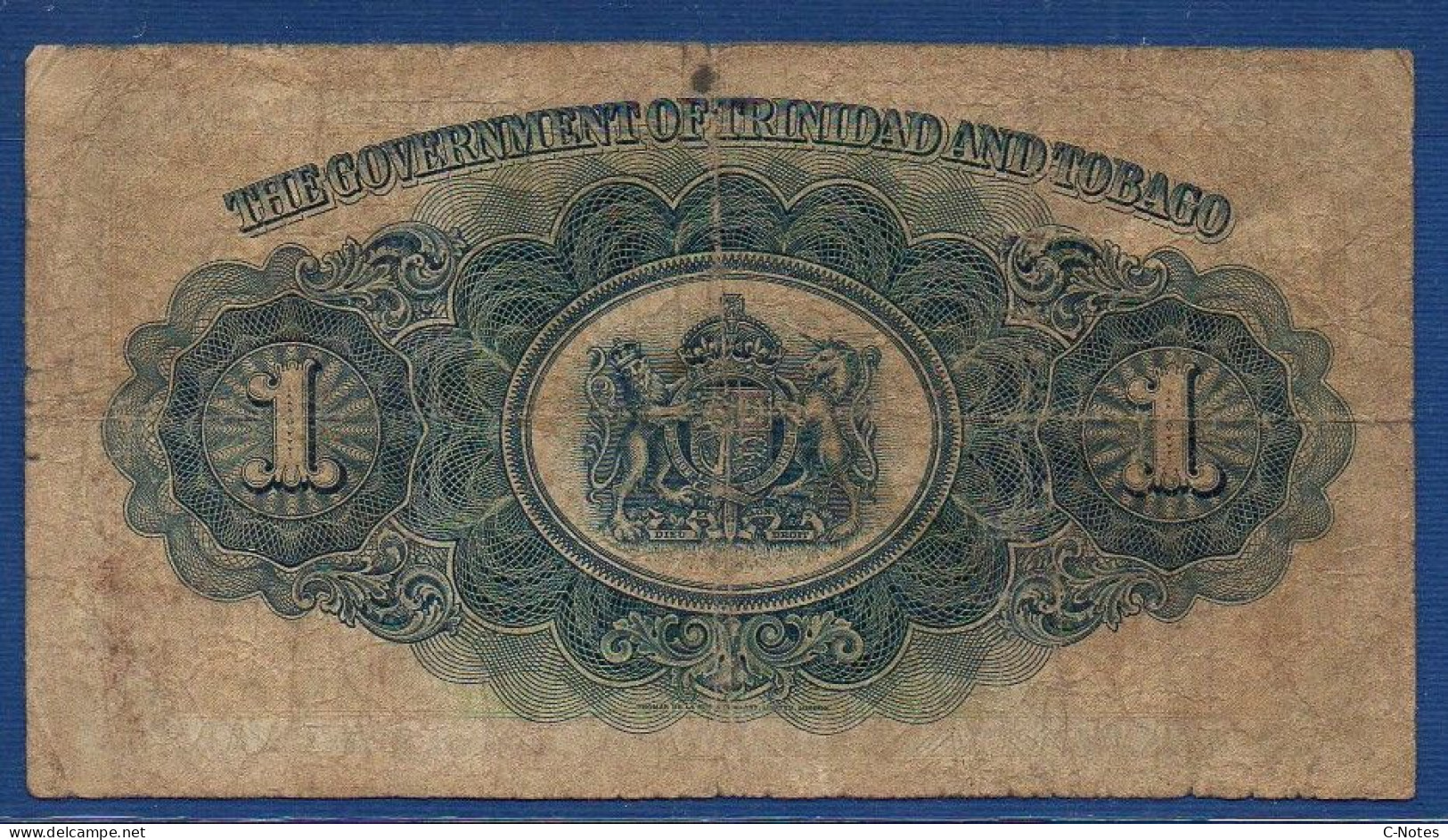 TRINIDAD & TOBAGO - P. 5b – 1 Dollar 02.01.1939 Circulated, S/n 42C 84974 - Trinidad En Tobago