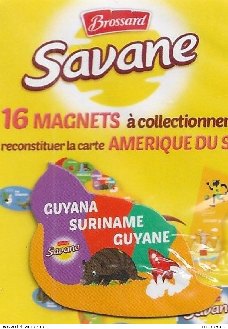 Magnets. Magnet Brossard Savane. Amérique Du Sud. Guyana, Suriname, Guyane. (neuf Sous Blister) - Publicitaires