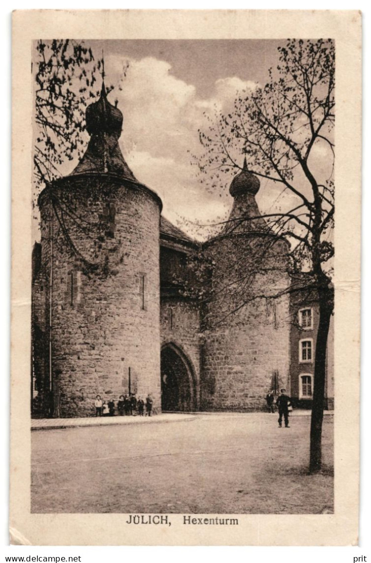 Jülich Hexenturm 1918 Used Real Photo Postcard. Publisher Jos. Fischer Jülich - Juelich