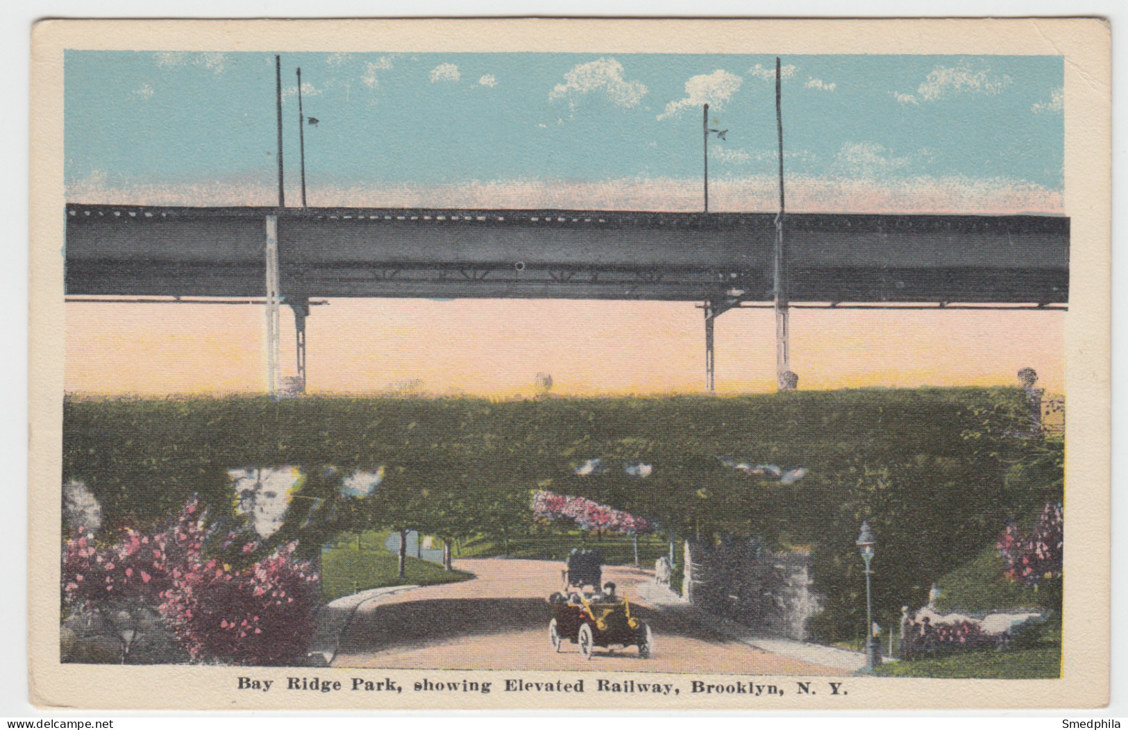 Brooklyn - Bay Ridge Park, Showing Elevated Railway - Brooklyn