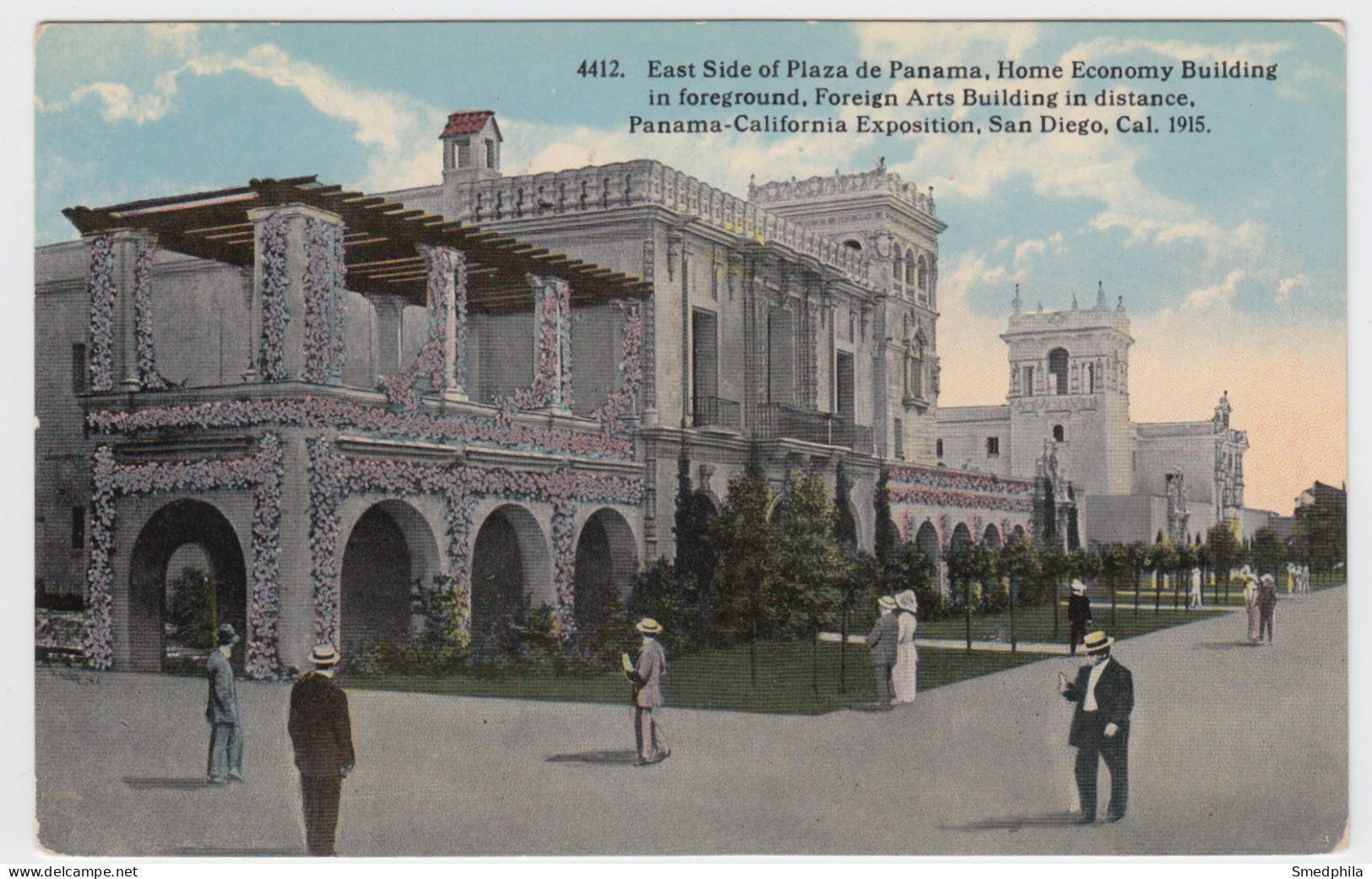 Panama-California Exposition 1915, San Diego - East Side Of Plaza De Panama - San Diego