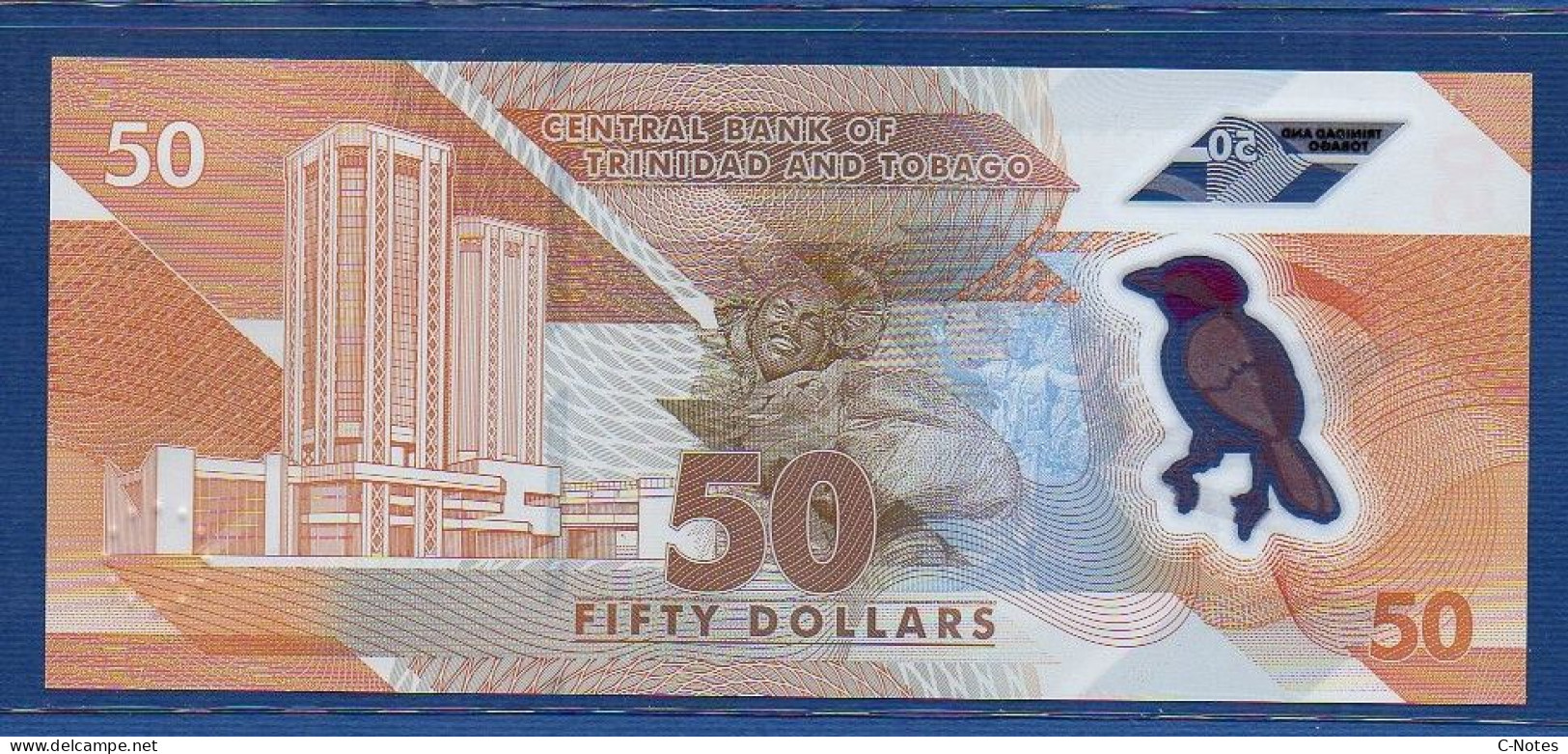 TRINIDAD & TOBAGO - P.W64 – 50 Dollars 2020 UNC, S/n AD594077 - Trinidad & Tobago